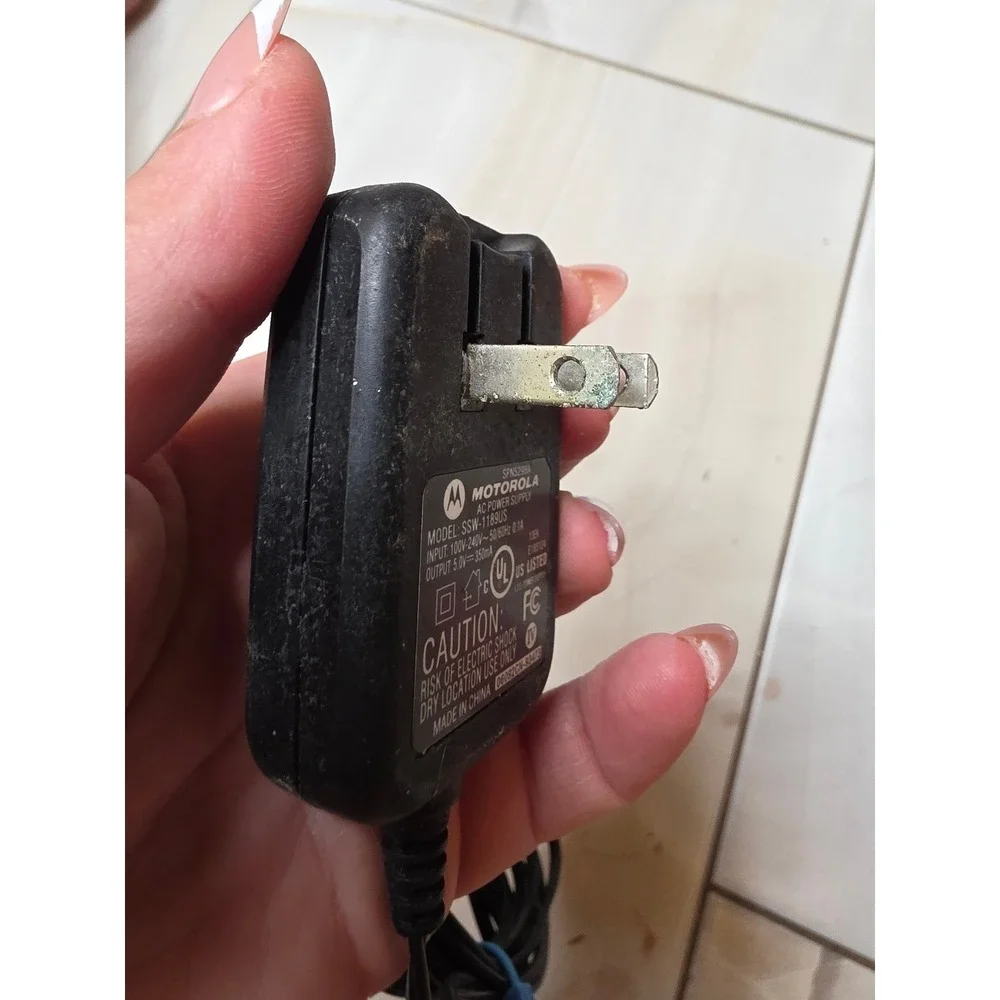 Motorola AC Power Supply Adapter SPN5298A SSW-1189US 5.0V 350mA Black Charger F3